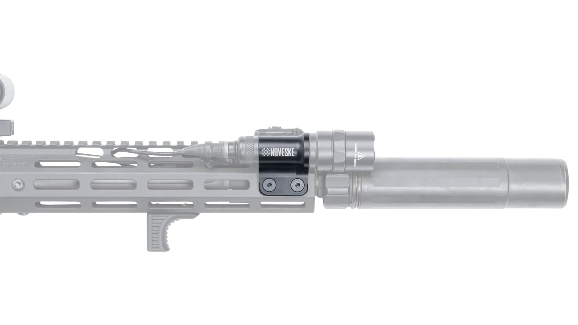 NOVESKE Single Cell Offset Light Body Mount-Black RH - Simple Man